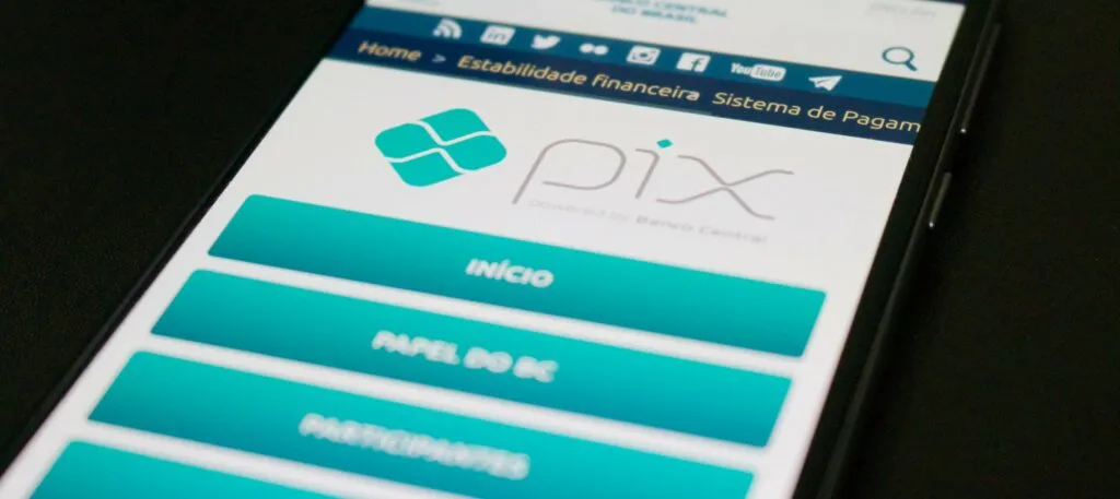 Seção Pix no site do Banco Central do Brasil